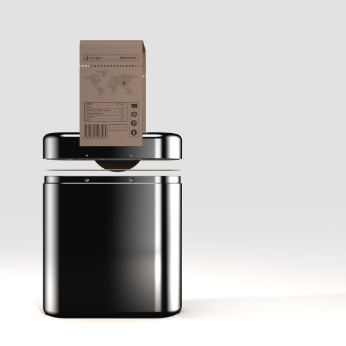 render of the unfold rice packaging