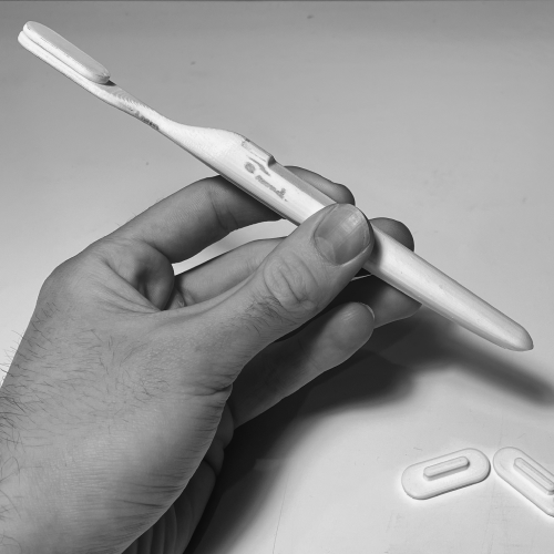 3D print of the toothbrush concept
