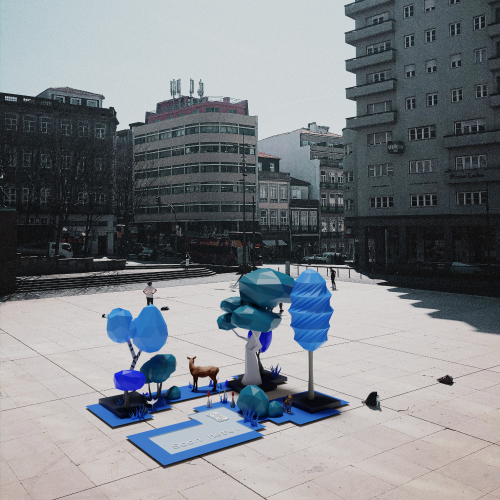 3D model of a rewild environment