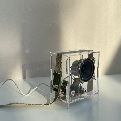 photo cover of the speaker prototype for Sphēra